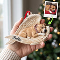 Personalized dog ornament with 3D pet portrait from photo
