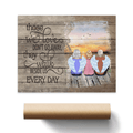 Personalized memorial poster reading those we love don't go away